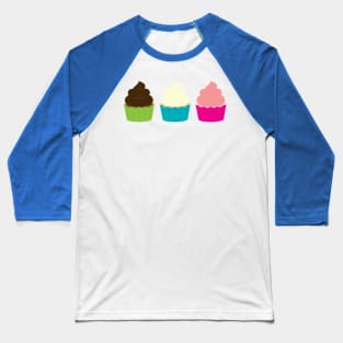 Cupcakes Baseball T-Shirt